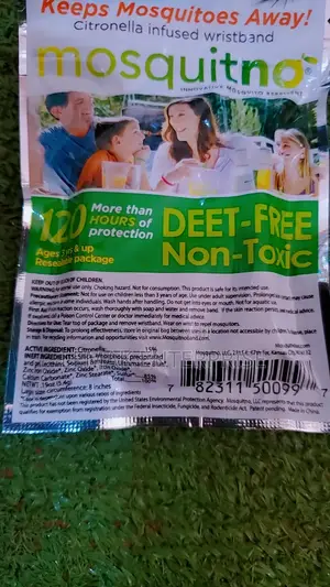 Mosquito Deet Free Insect Repellant Bracelet