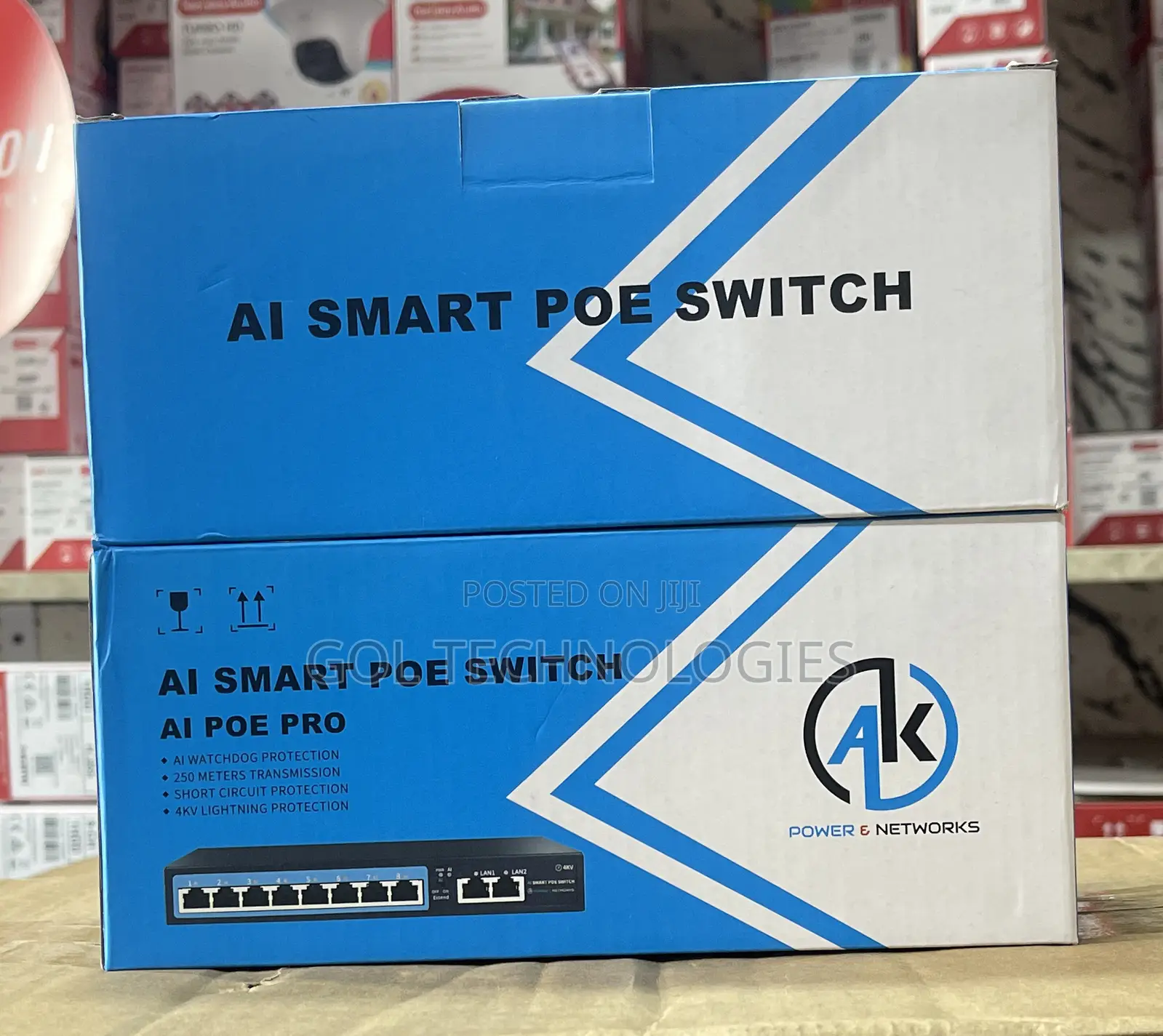 8port AI POE Switch With 2 Uplink Smart POE Switch