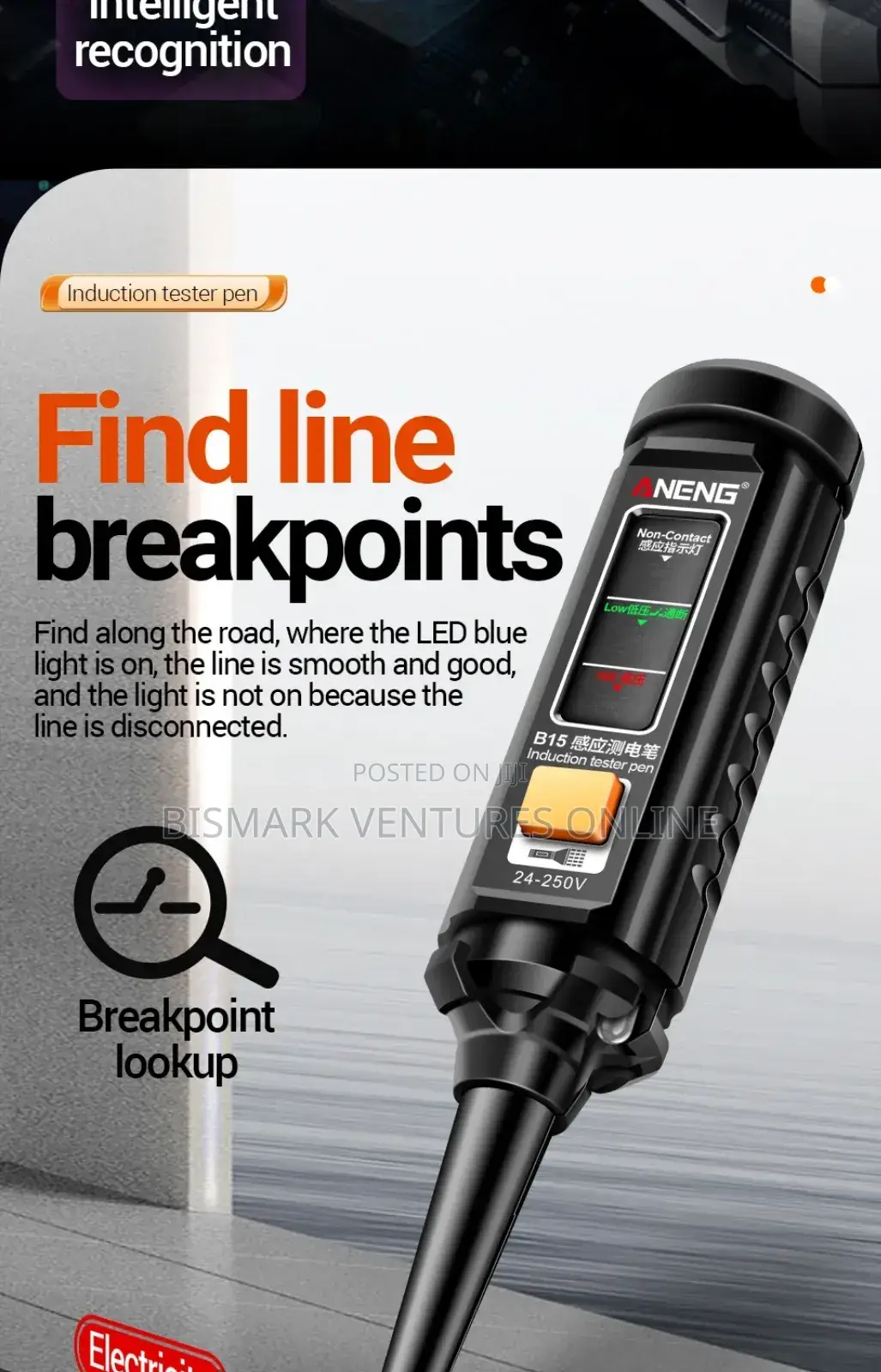Professional AC Voltage Detection Electrician Screwdriver