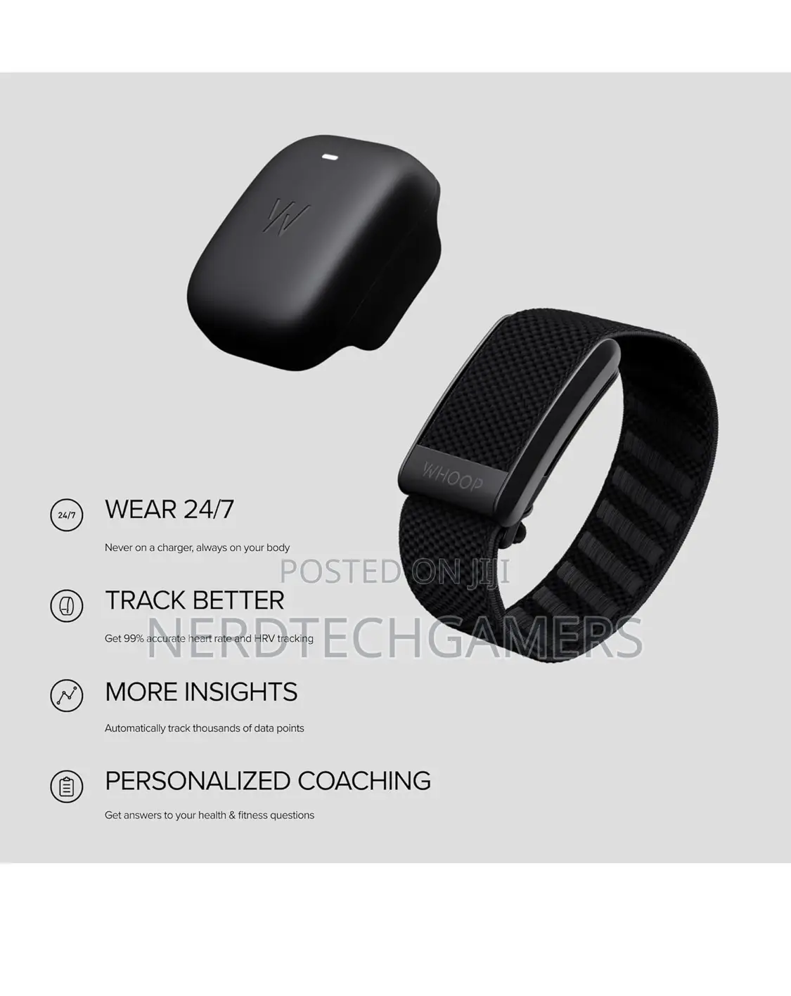 WHOOP 4.0 With 12 Month Subscription – Wearable Health,