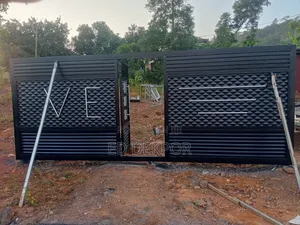 Logo Metal Galvanized Materials Gate