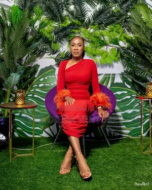 Red Ruched Dress