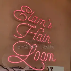 Neon Signage for Elams Hair Loom