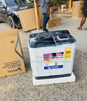 Unique Pearl 7kg Semi-Auto Electric Washing Machine(White) 