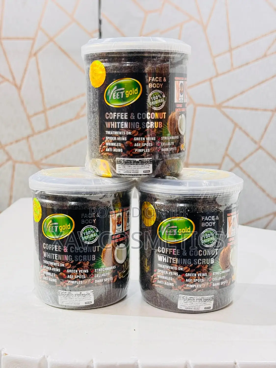 Veetgold Coffee and Coconut Scrub