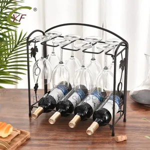 Wine Rack With Glass Holder
