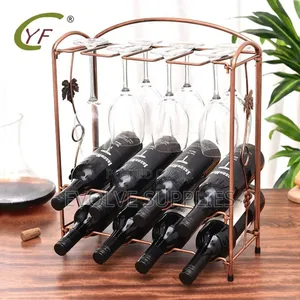 Wine Rack With Glass Holder