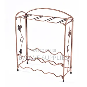 Wine Rack With Glass Holder