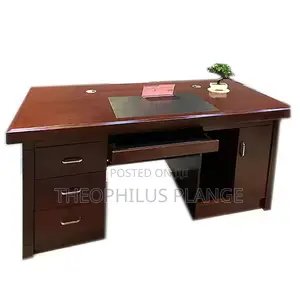 2.2m Executive Office Desk Brown.