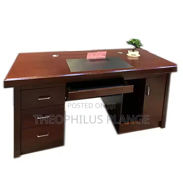 2.2m Executive Office Desk Brown.