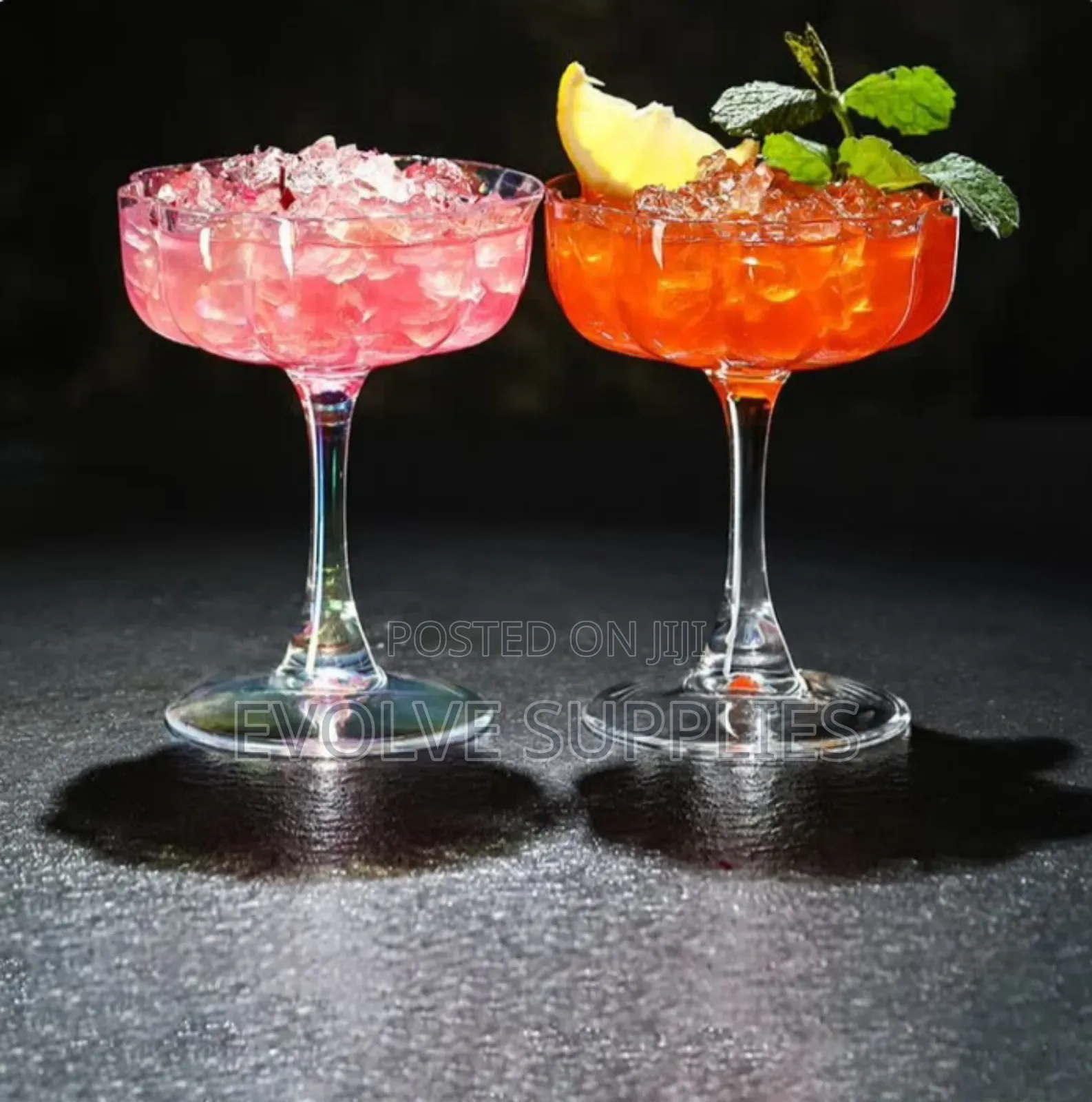 200ml Flower Edge Coupe Glass