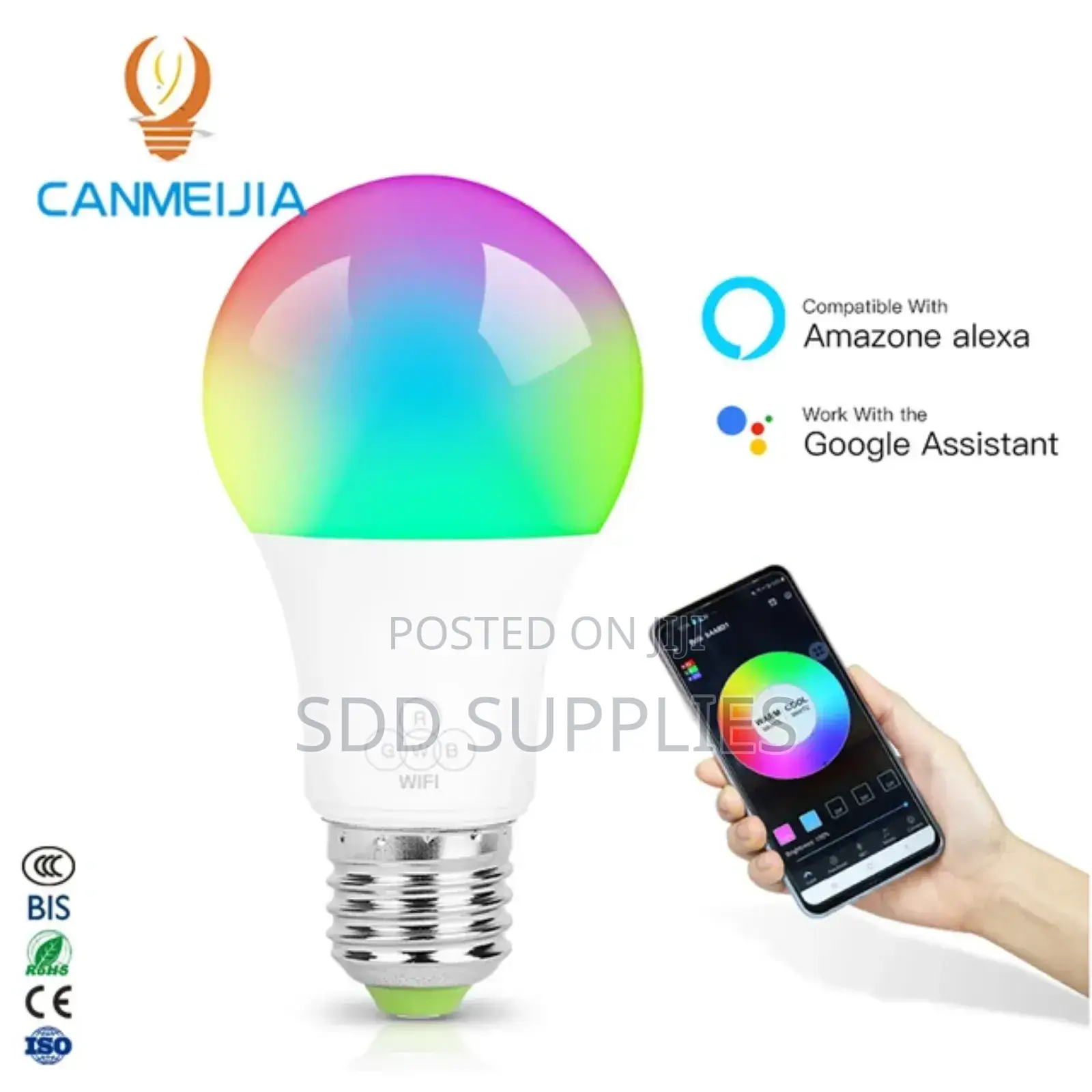Smart Home Wifi Bulb Phone Voice Control Alexa Google Home