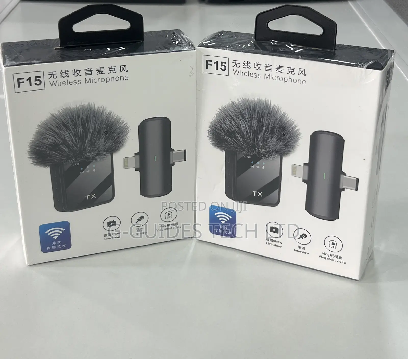 F15 Wireless Microphone, iPhone and Type-C F15 Wireless Mic