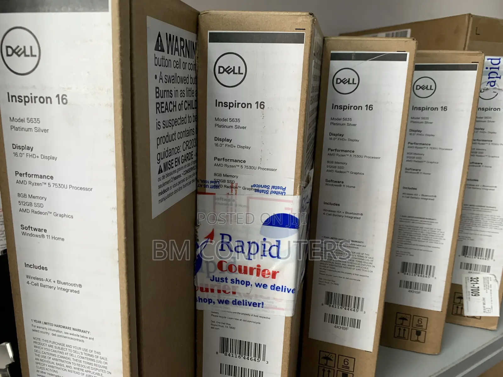 New Laptop Dell Inspiron 16 5620 8GB AMD Ryzen 5 SSD 512GB