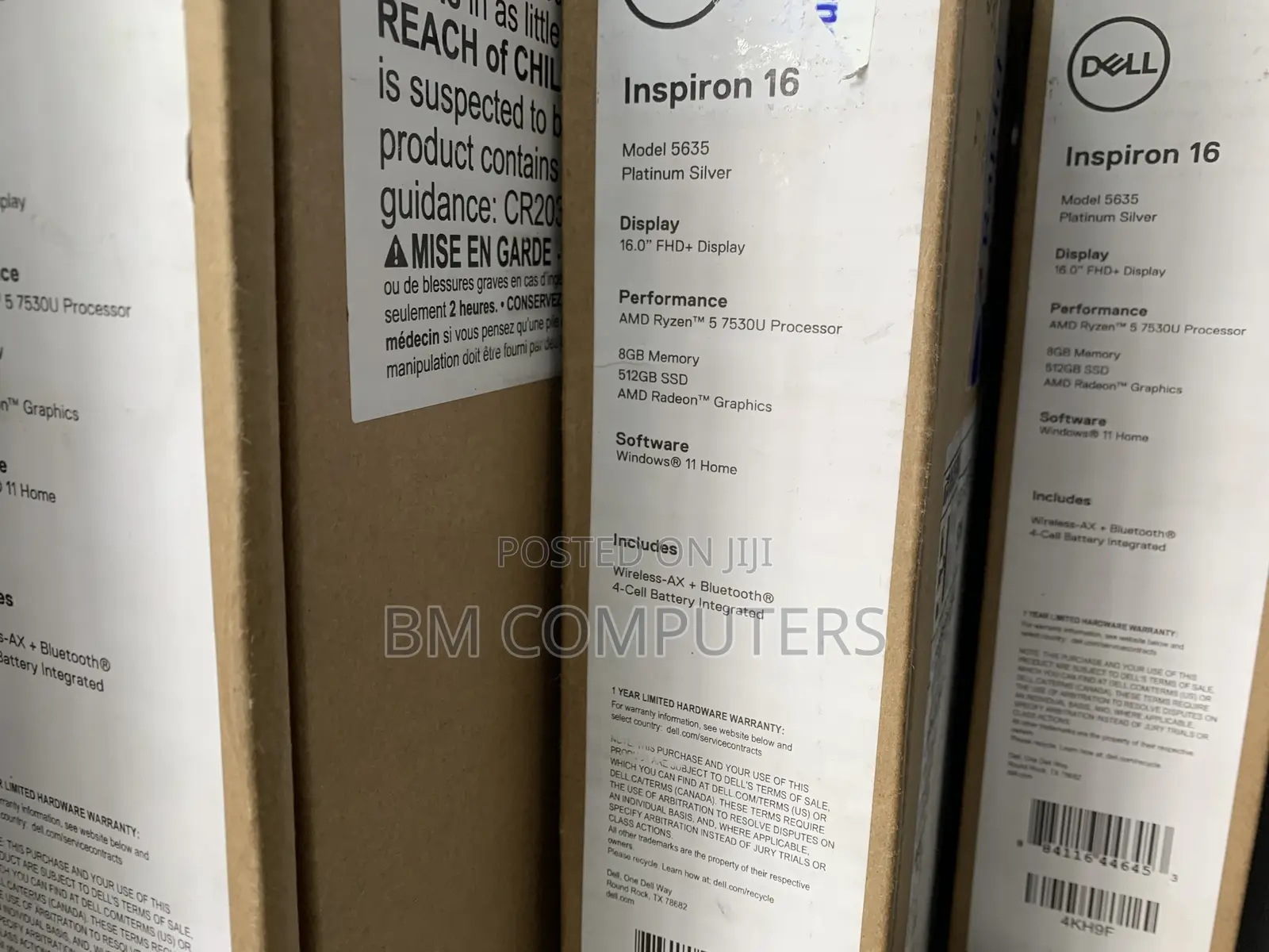 New Laptop Dell Inspiron 16 5620 8GB AMD Ryzen 5 SSD 512GB