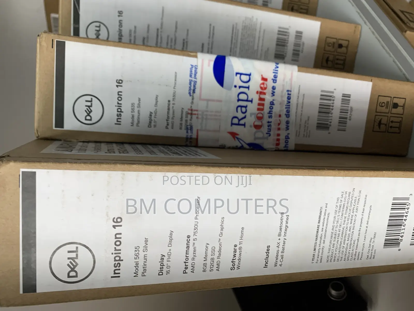 New Laptop Dell Inspiron 16 5620 8GB AMD Ryzen 5 SSD 512GB