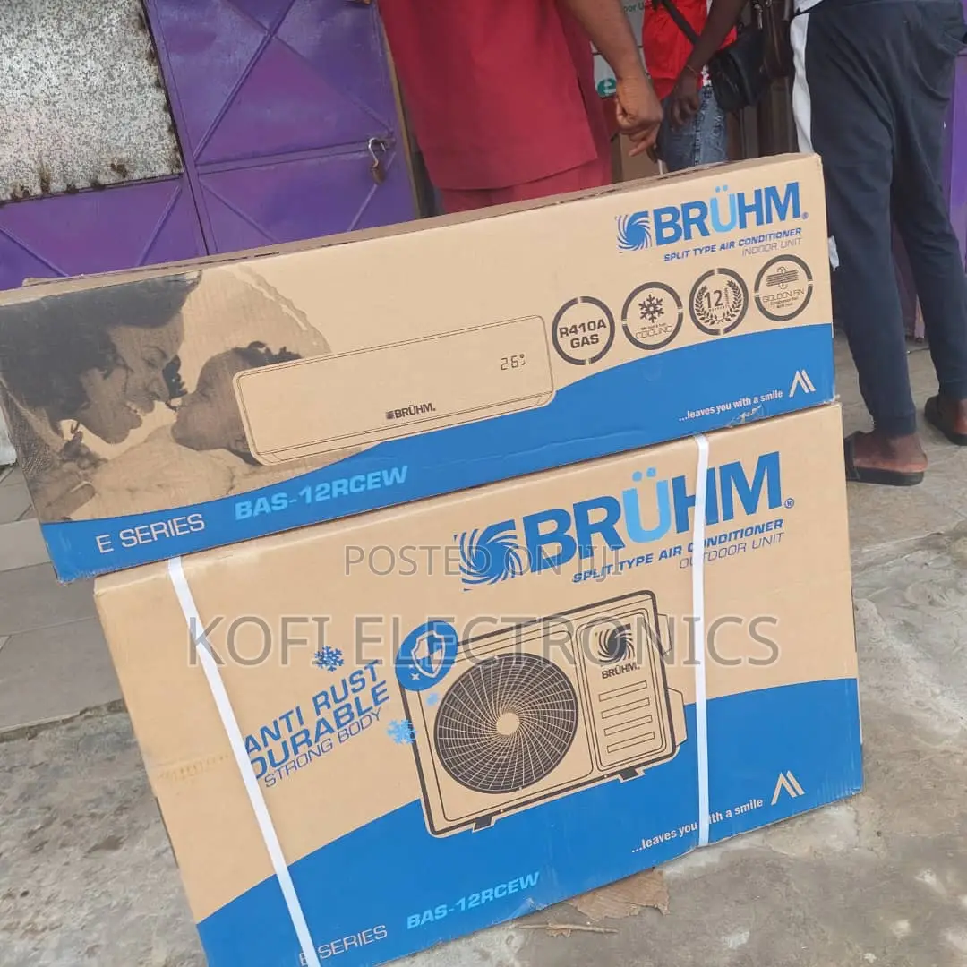 Bruhm Split Air Conditioner R410 Gas - 1.5HP{Anti-Rust}