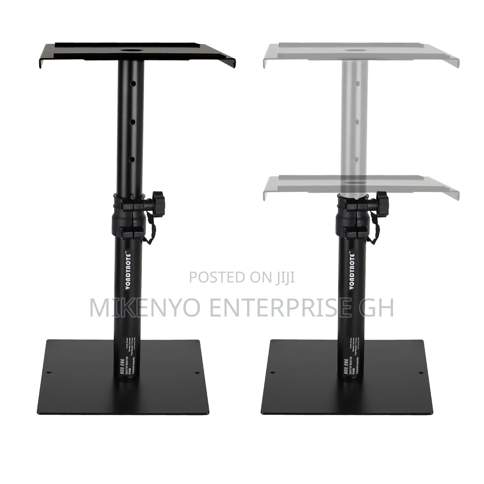2x Heavy Duty Studio Monitor Speaker Stands Adjustable Pair