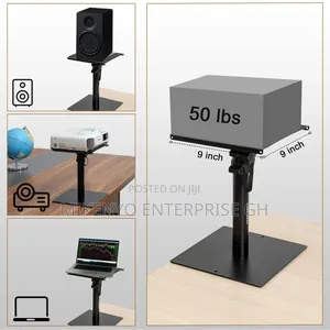 2x Heavy Duty Studio Monitor Speaker Stands Adjustable Pair