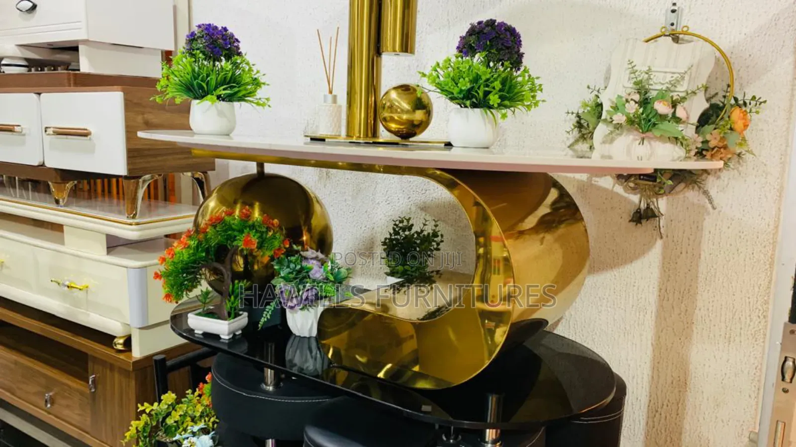 Golden Designer Center Table