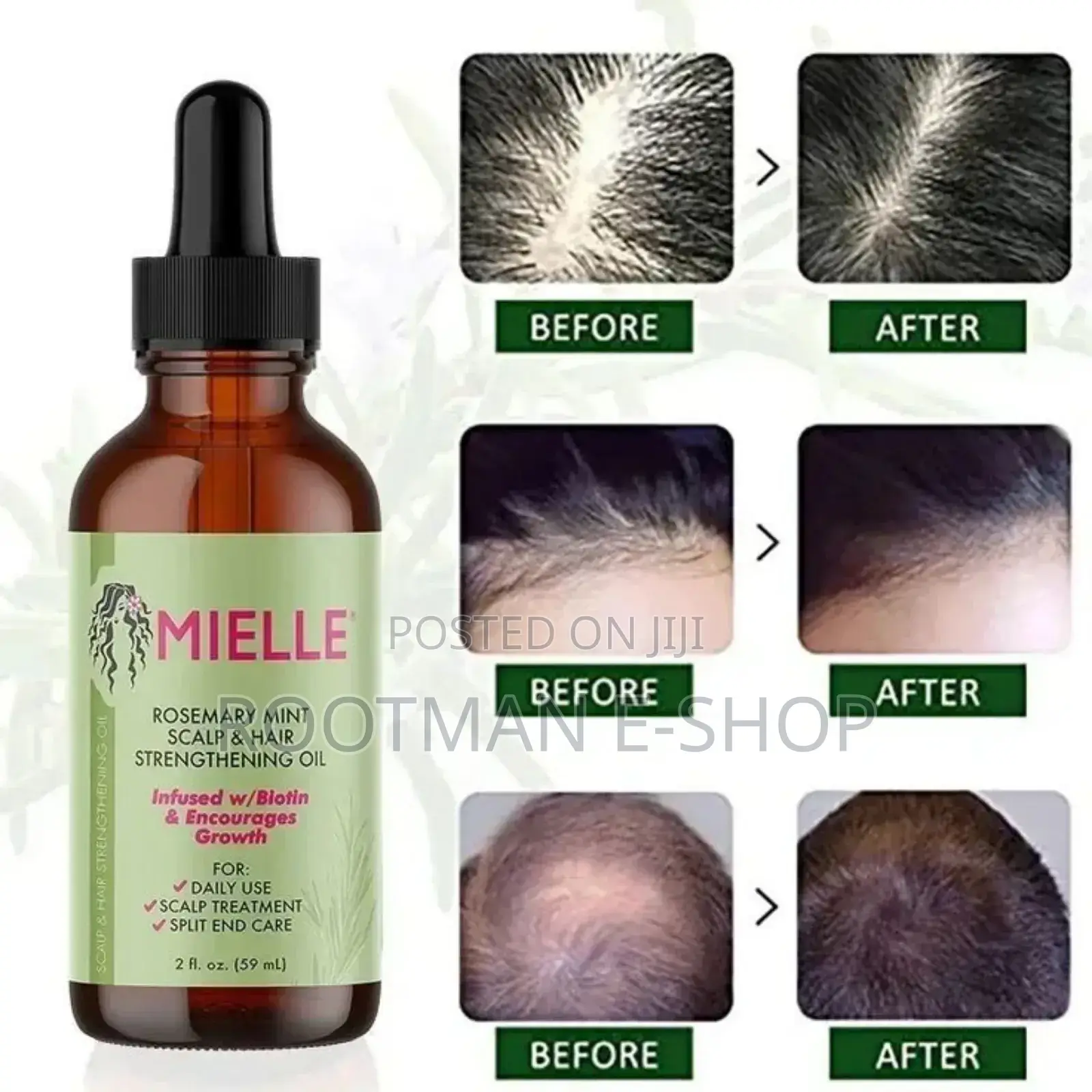 Mielle Organics Rosemary Mint Scalp Hair Strengthenin Oil