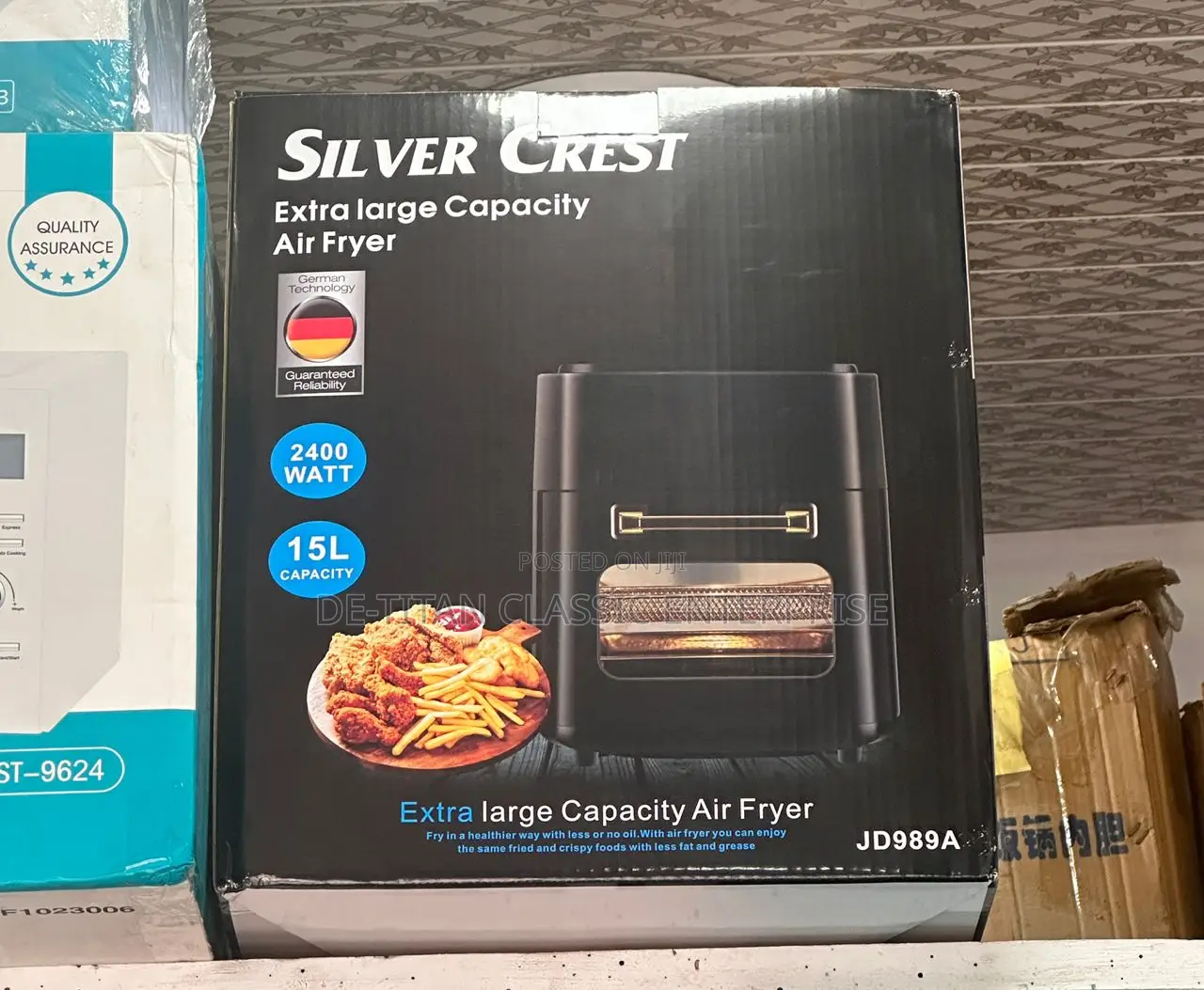 Extra Large Capacity Smoke-Free Airfryer Oven - 15liters