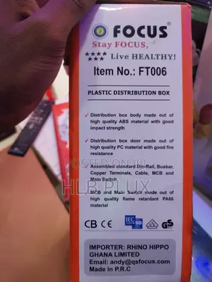6 Way Main Switch Distribution Board