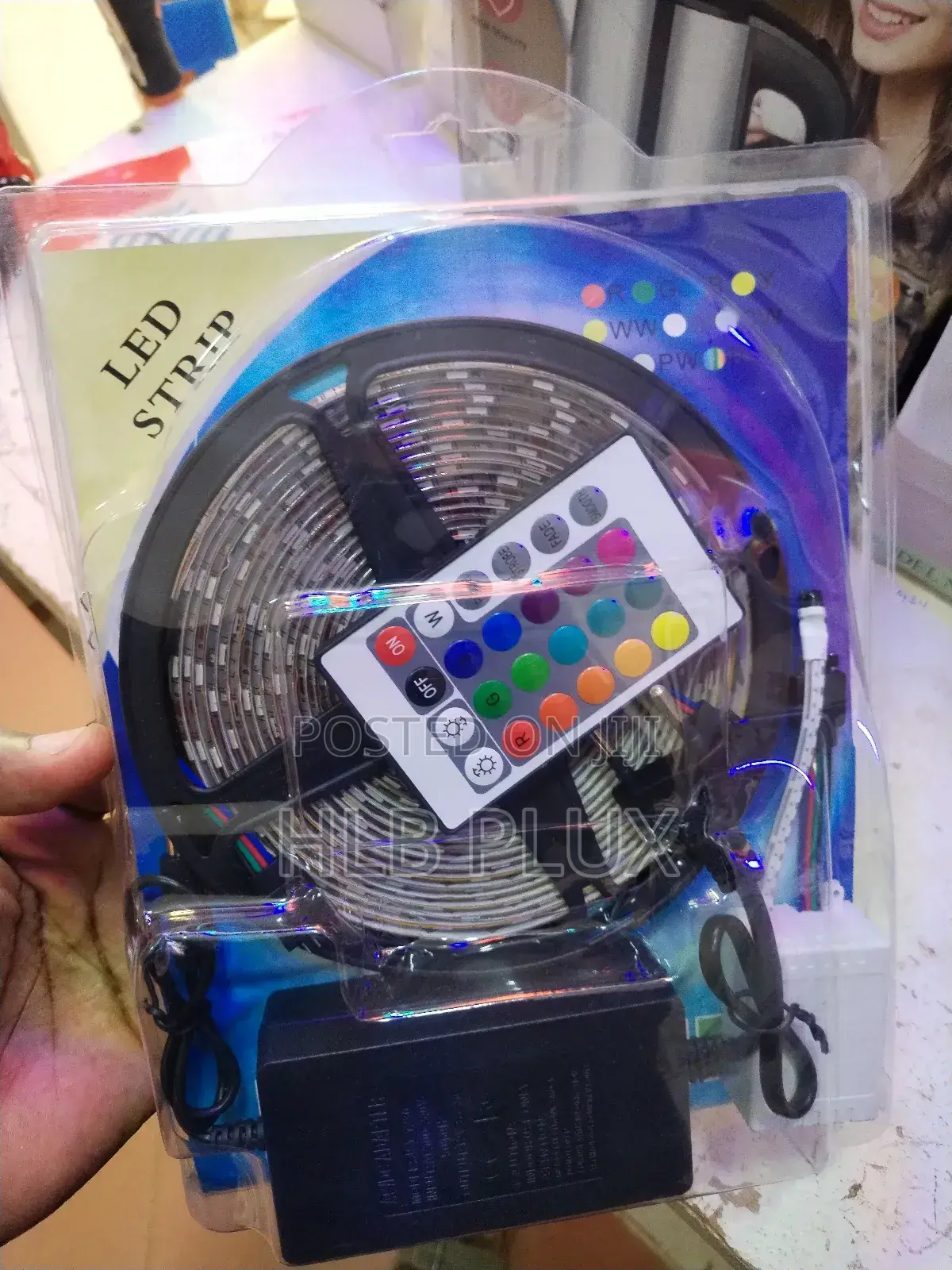 4.5m RGB Strip Light With Remote Controller (Self Adhesive)