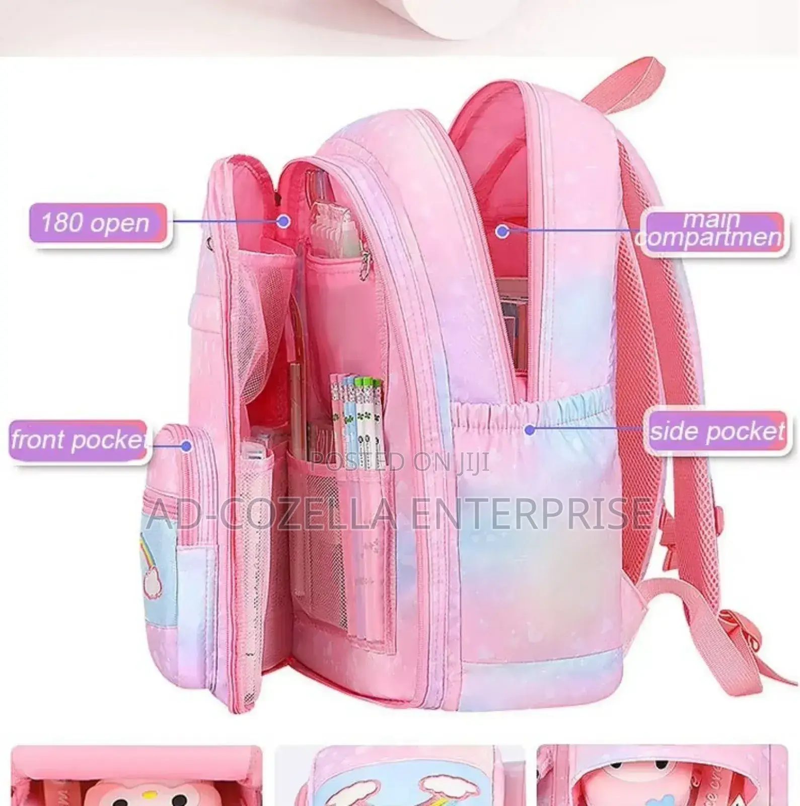 Multiple Compartment Waterproof School Bags