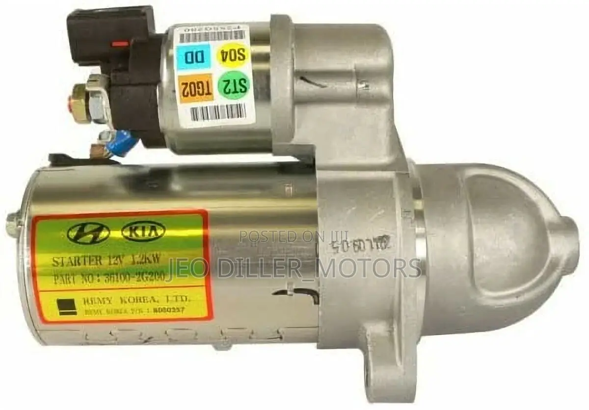 Hyundai Sonata, Optima, Santafé, Sorento and Elantra Starter