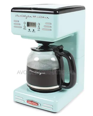 Nostalgia 12-Cup Programmable Coffee Maker W/Led Display