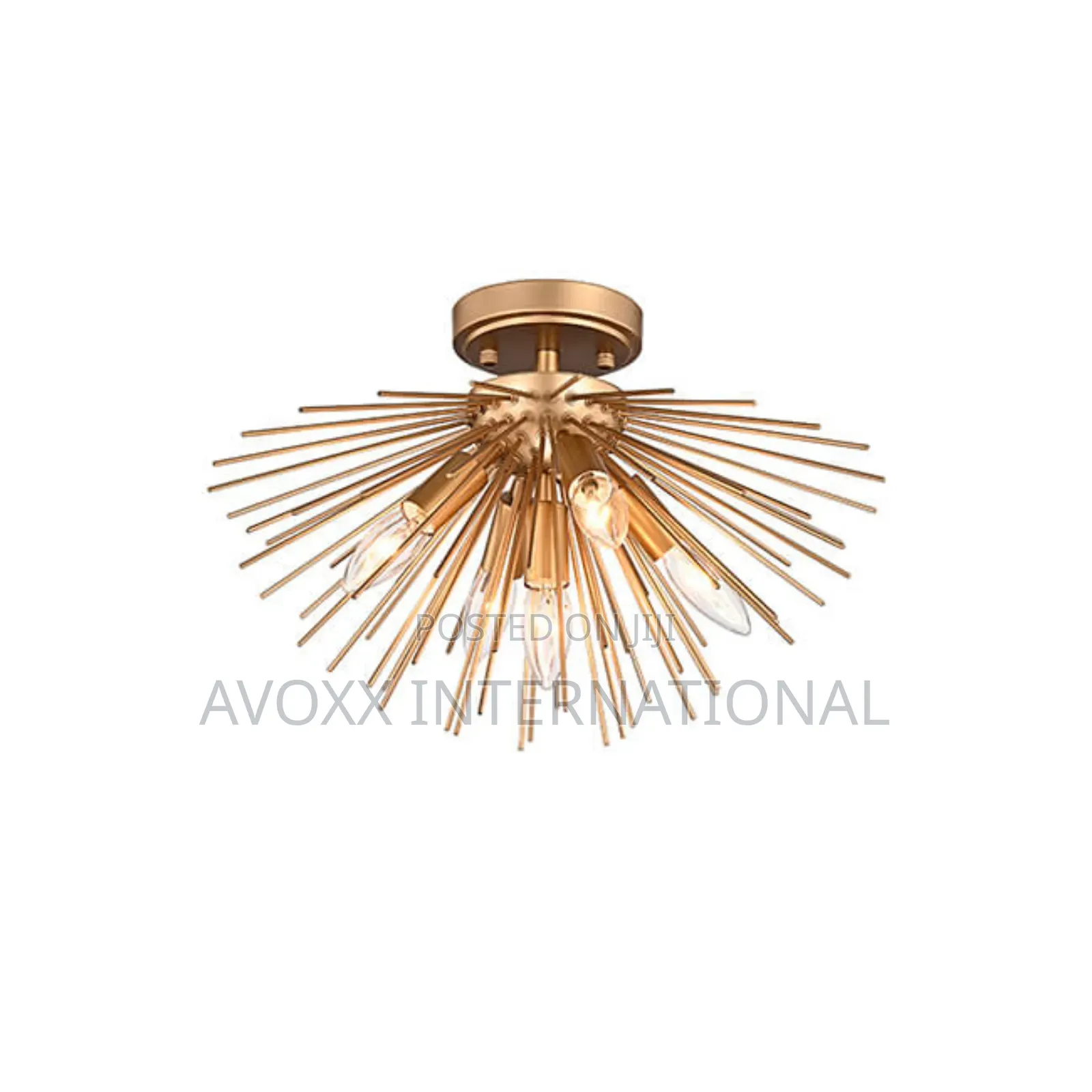 Lorena Sputnik Bronze Metal Mount W/5 Lights FD-6592-CHJ