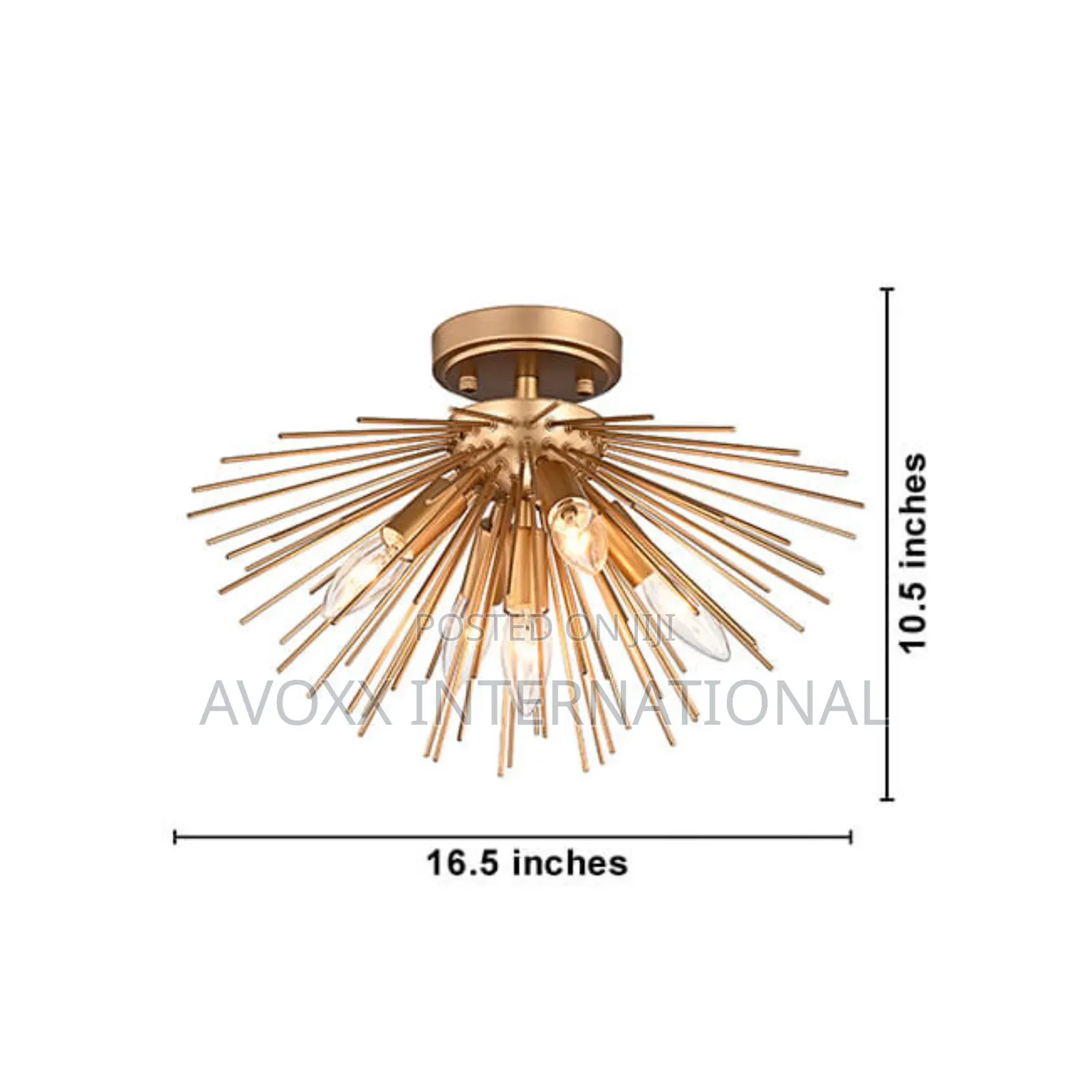 Lorena Sputnik Bronze Metal Mount W/5 Lights FD-6592-CHJ