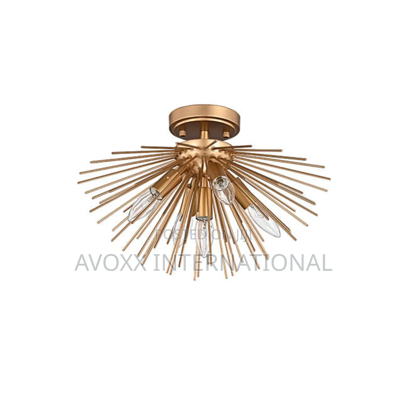 Lorena Sputnik Bronze Metal Mount W/5 Lights FD-6592-CHJ