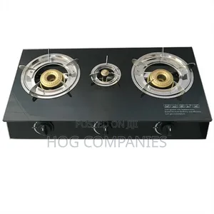 3 in 1 Burner Automatic Ignition Glass Top Gas Stove