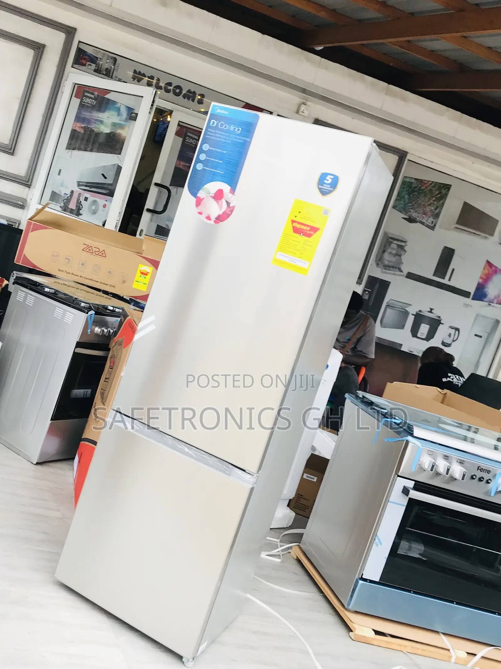 Fast Cooling New 262 Liters Bottom Mount Midea Doubledoor