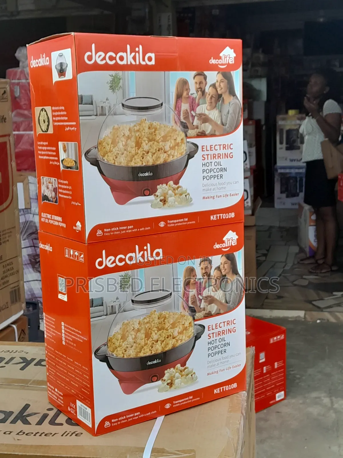 Decakila Durable Electric Popcorn Machine