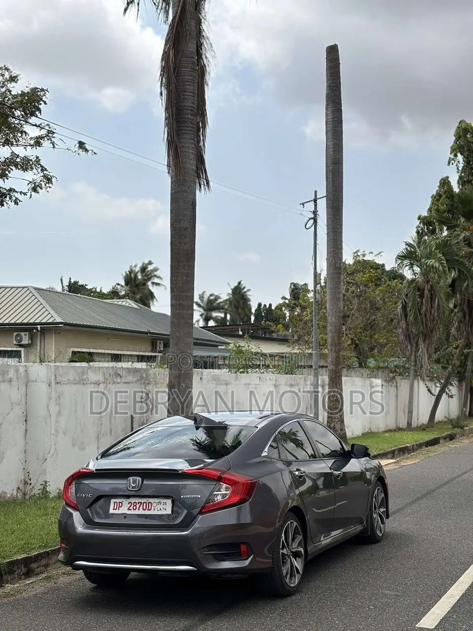 Honda Civic Touring Sedan 2019 Gray