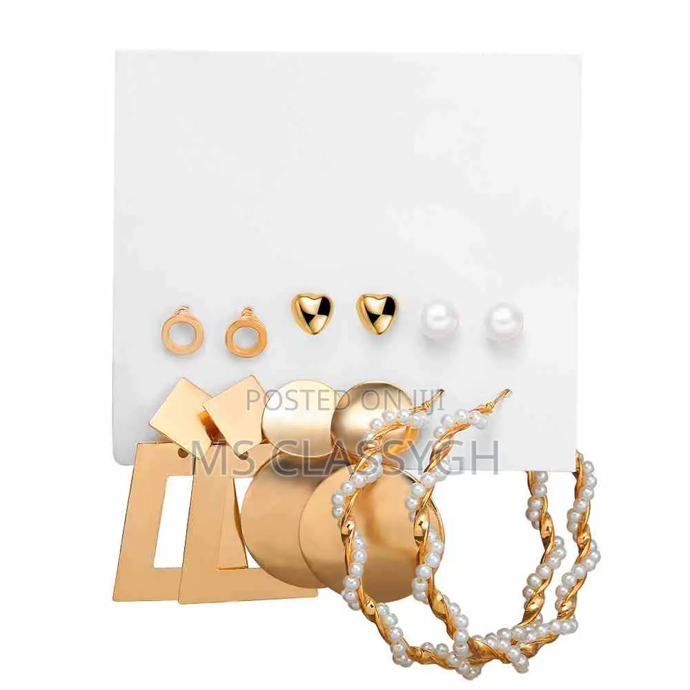 Alloy Winding Earrings Gold Unique Exaggerated Earrings Pear