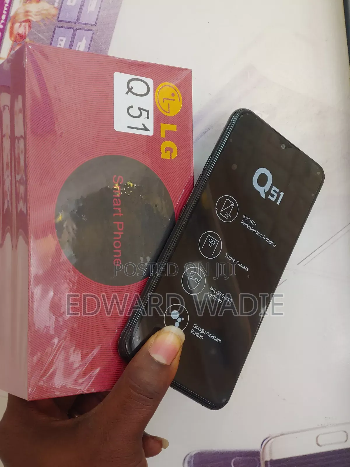 New LG Q51 32 GB Black