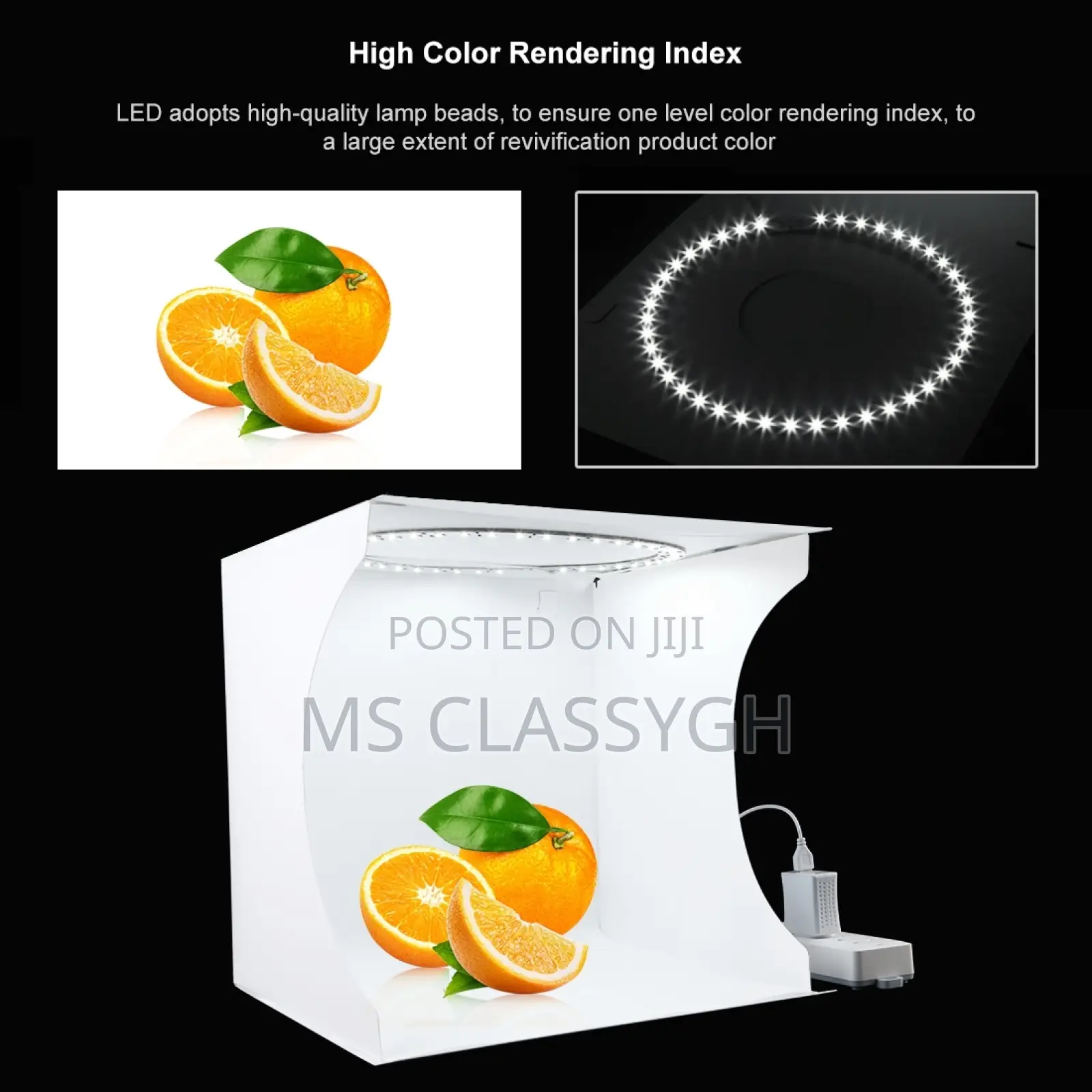 30CM PULUZ Folding Photography Portable Ring Lighting Studio