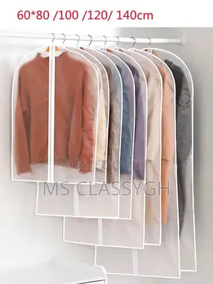 Clothes Dust Cover Transparent Thickened Washable Dust Bag C