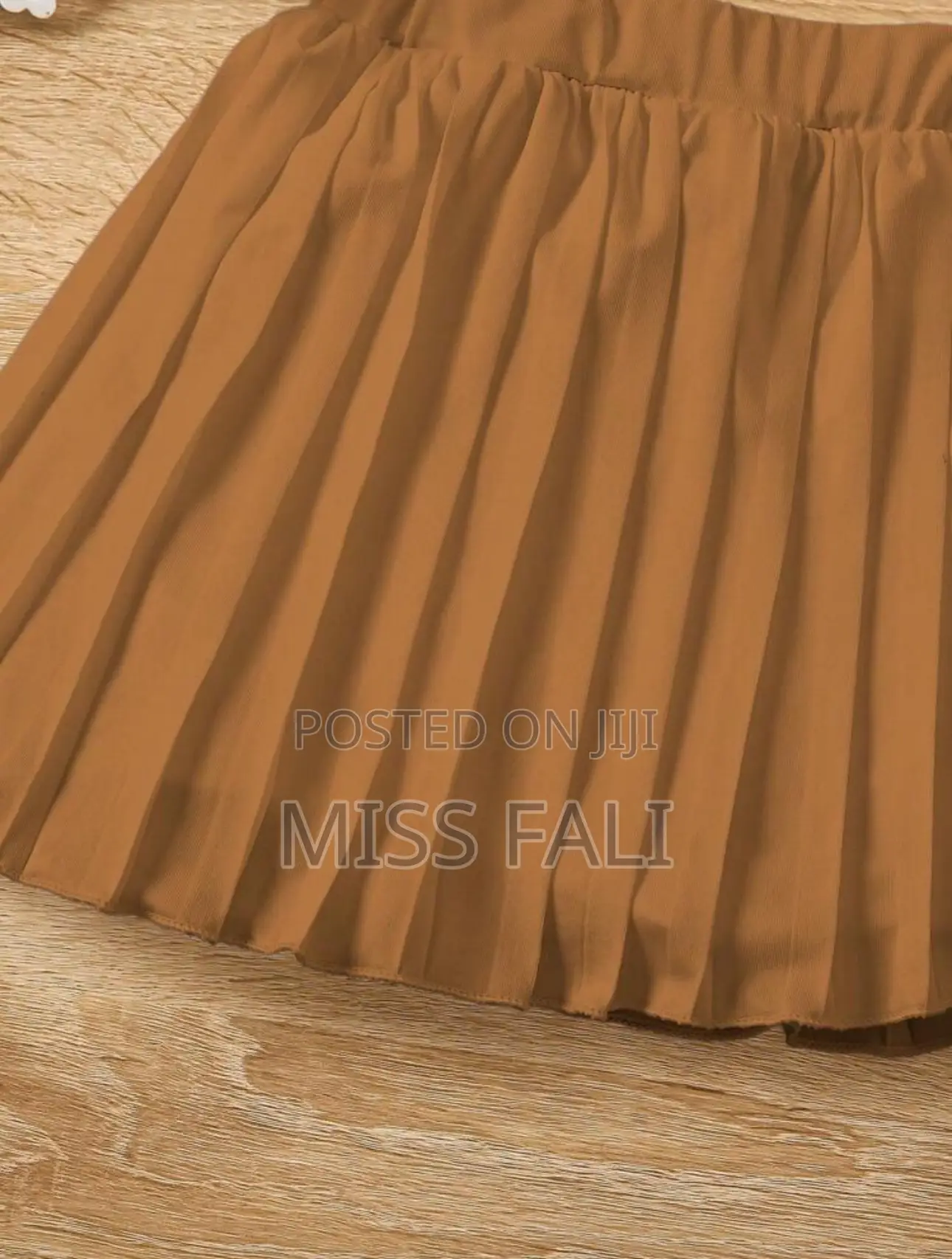 Young Girl Casual Elastic Waist Pleated Skirt Only. 4years