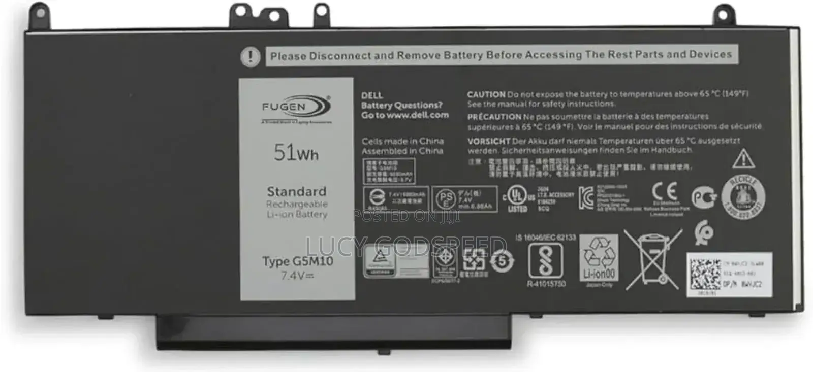 G5M10 Dell Battery