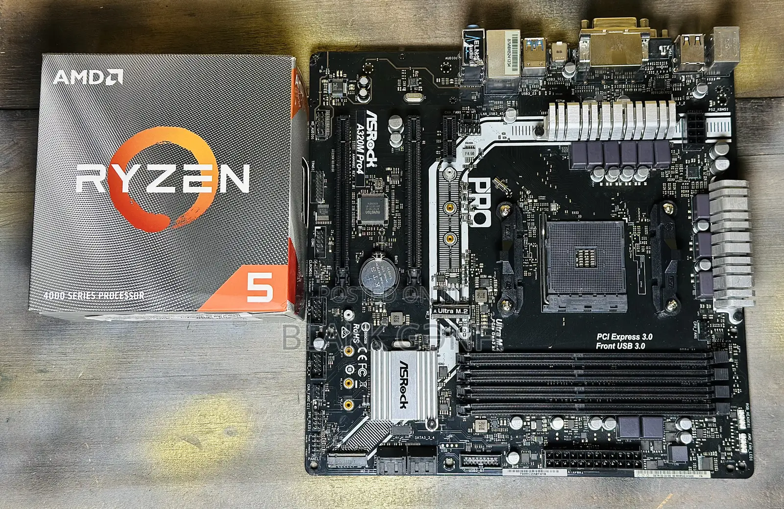 Ryzen 5 3400g CPU+Asrock RGB Motherboard