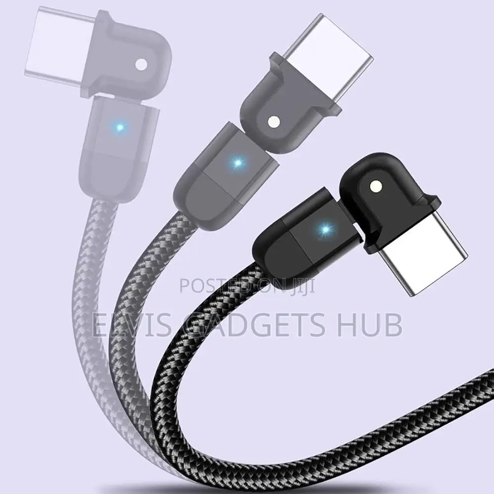 USLION Typce C Braided 180° Rotating Fast Charging Cable