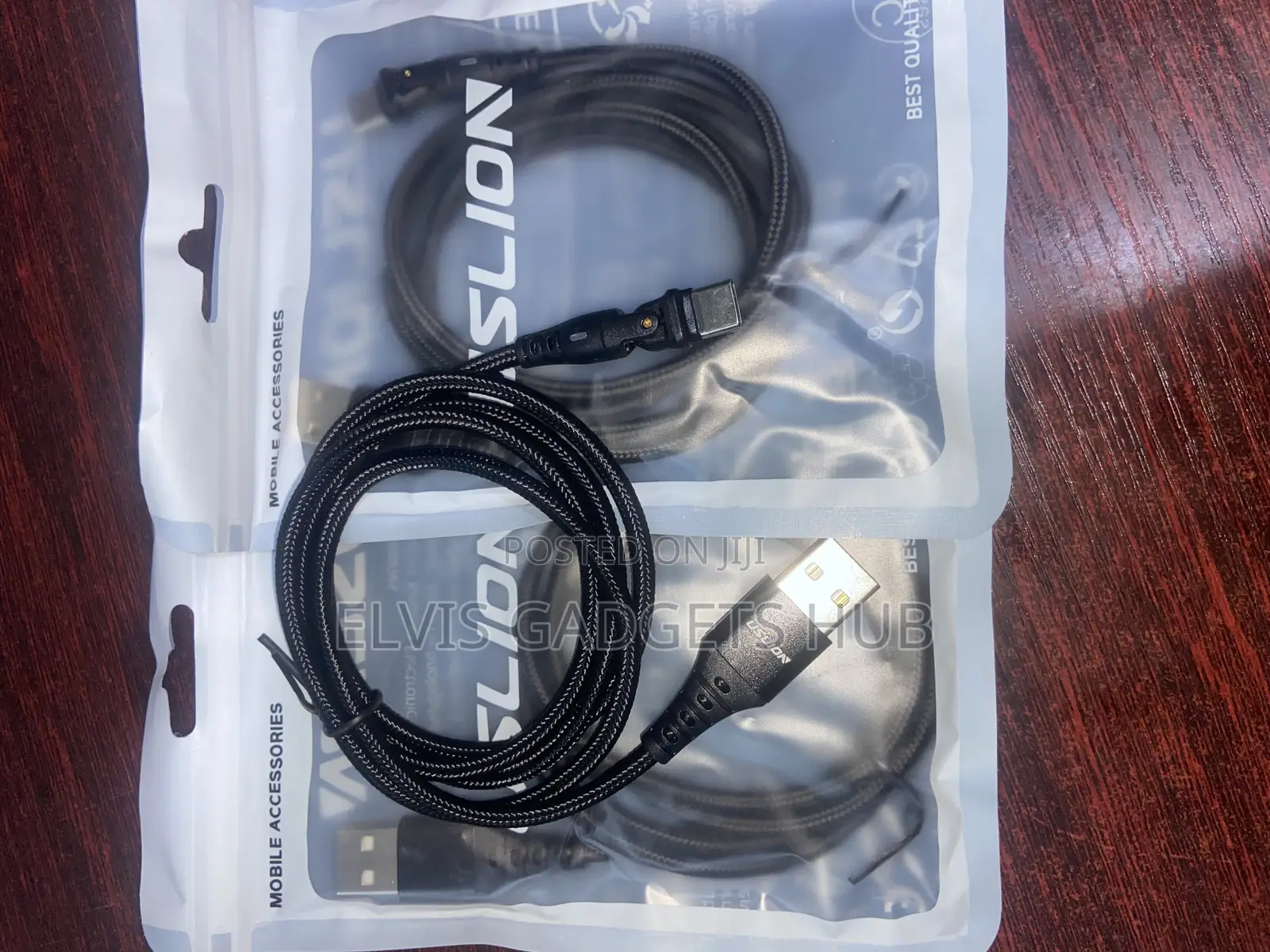 USLION Typce C Braided 180° Rotating Fast Charging Cable
