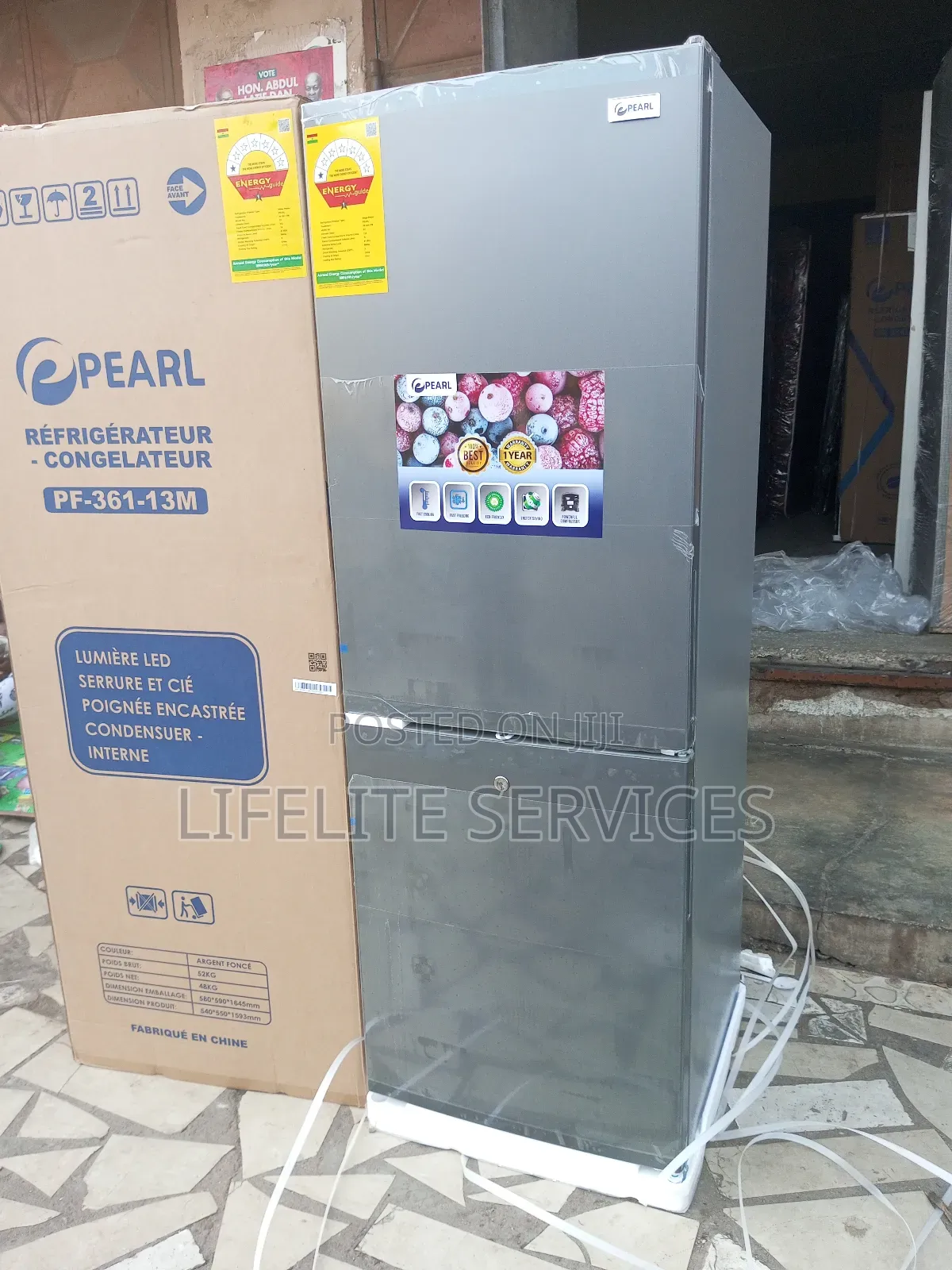 227litres Pearl Refrigerator Bottom Freezer