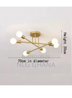 Nordic Chandelier Lamp Holder for Living Room Bedroom (D27.6