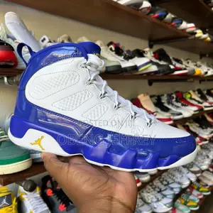 Photo - Original Air Jordan 9 Retro White,Blue Mirror